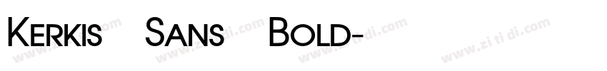 Kerkis Sans Bold字体转换